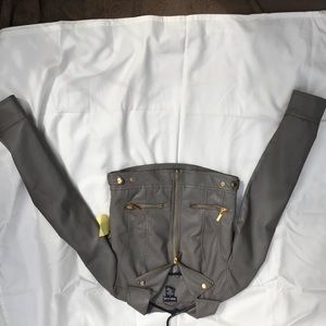 A wet seal leather jacket